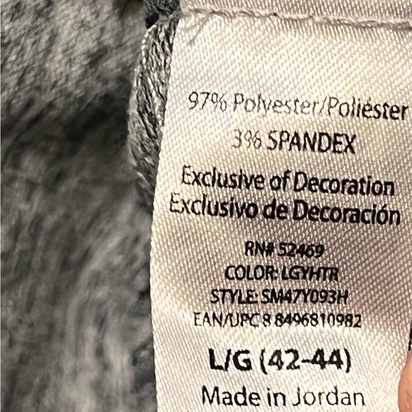 Swiss Tech Designer Long Sleeve 1/4 Zip Gray Pullover Sweater Mens Large(42-44) - Picture 9 of 11